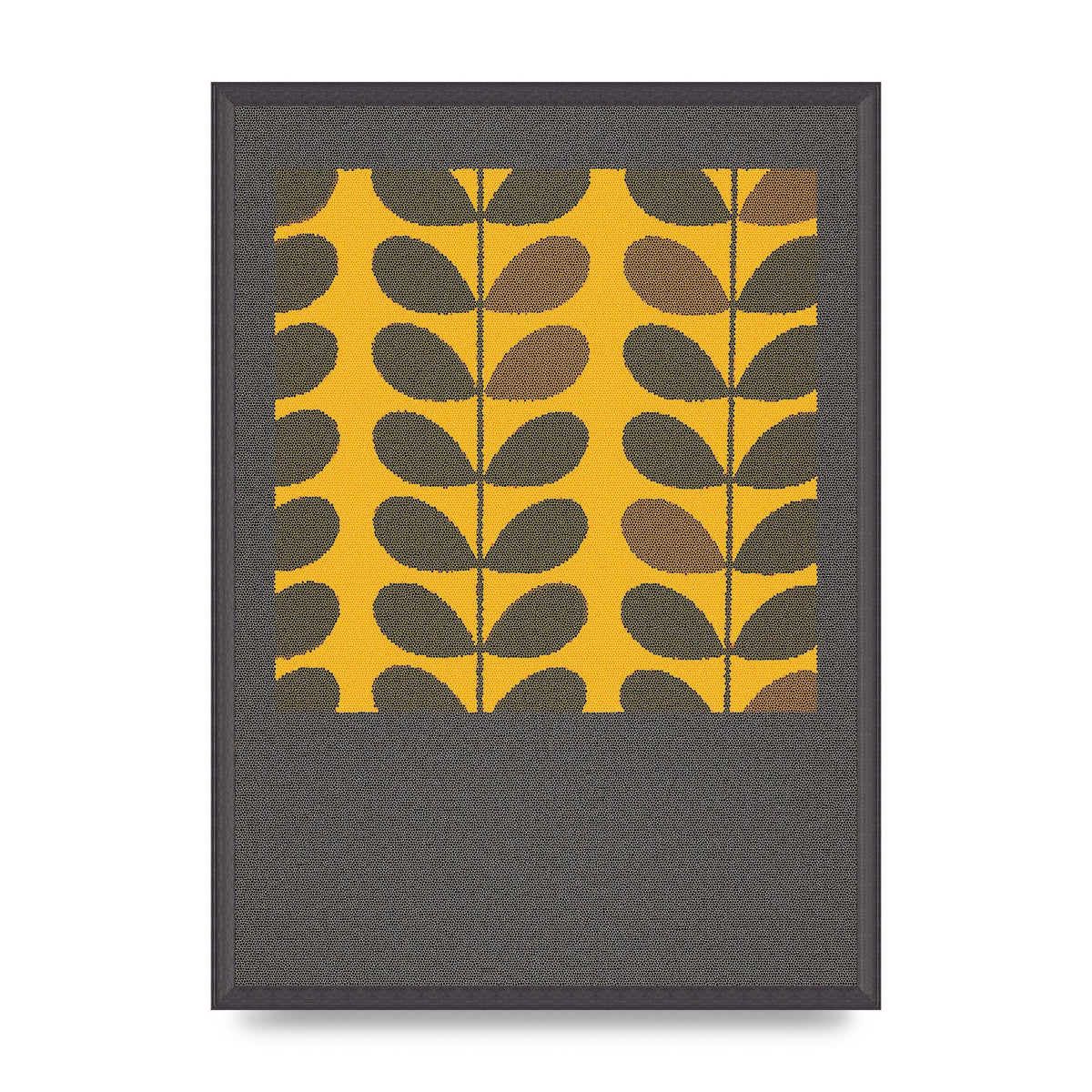 Hive Pattern Retro Printed Poster - A2 framed