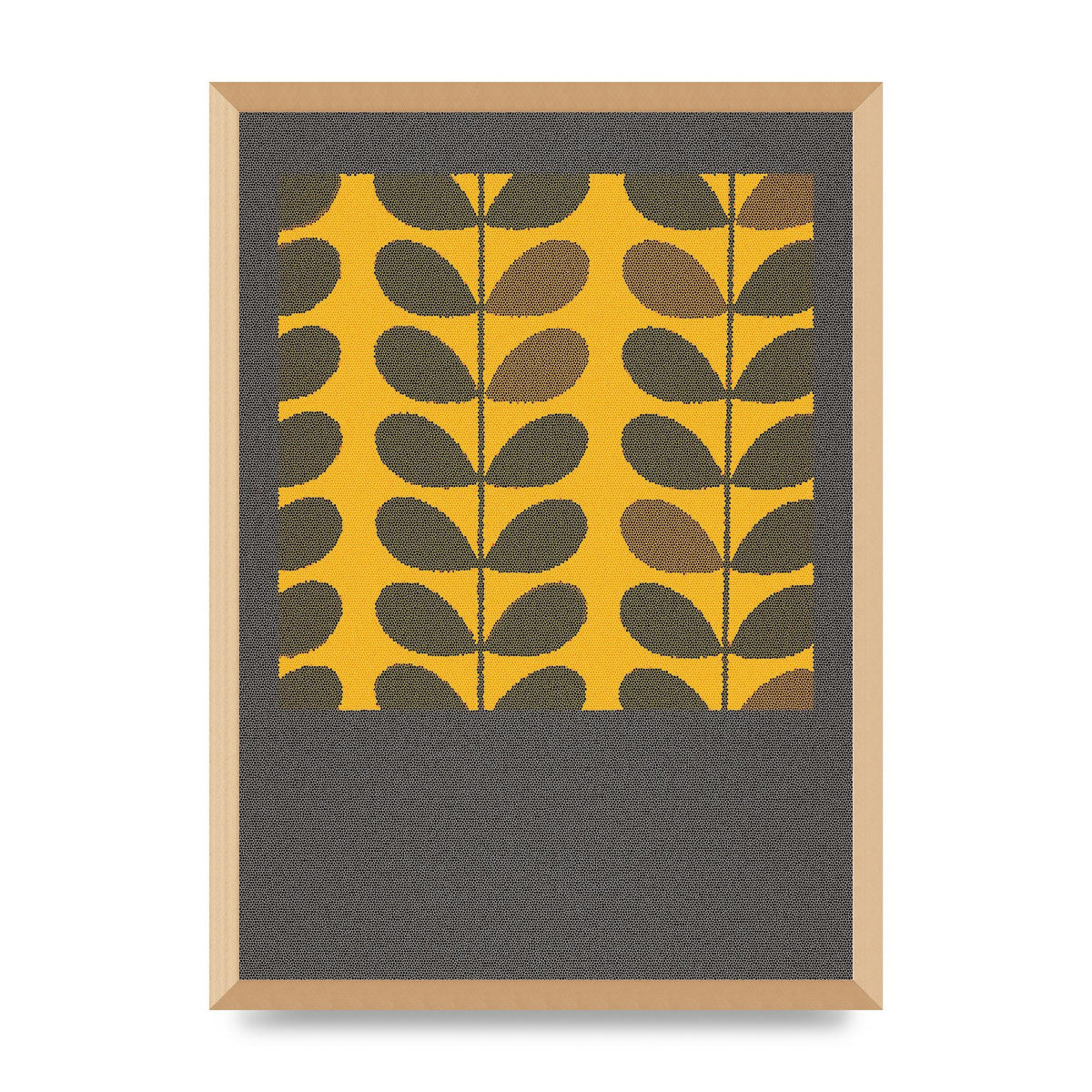 Hive Pattern Retro Printed Poster - A2 framed