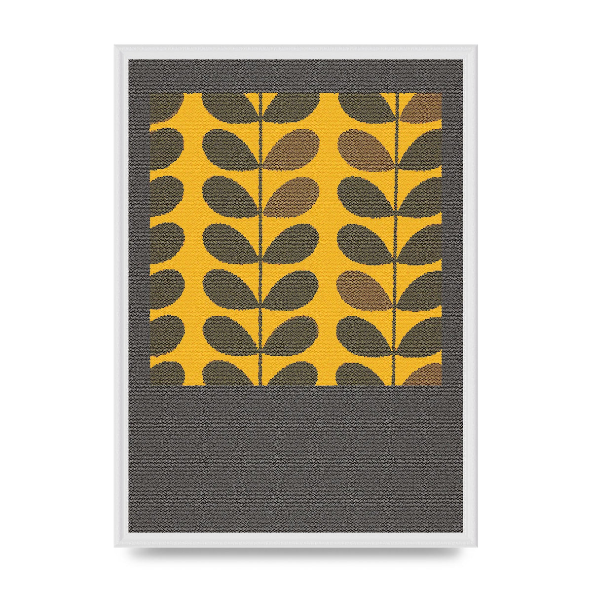 Hive Pattern Retro Printed Poster - A2 framed