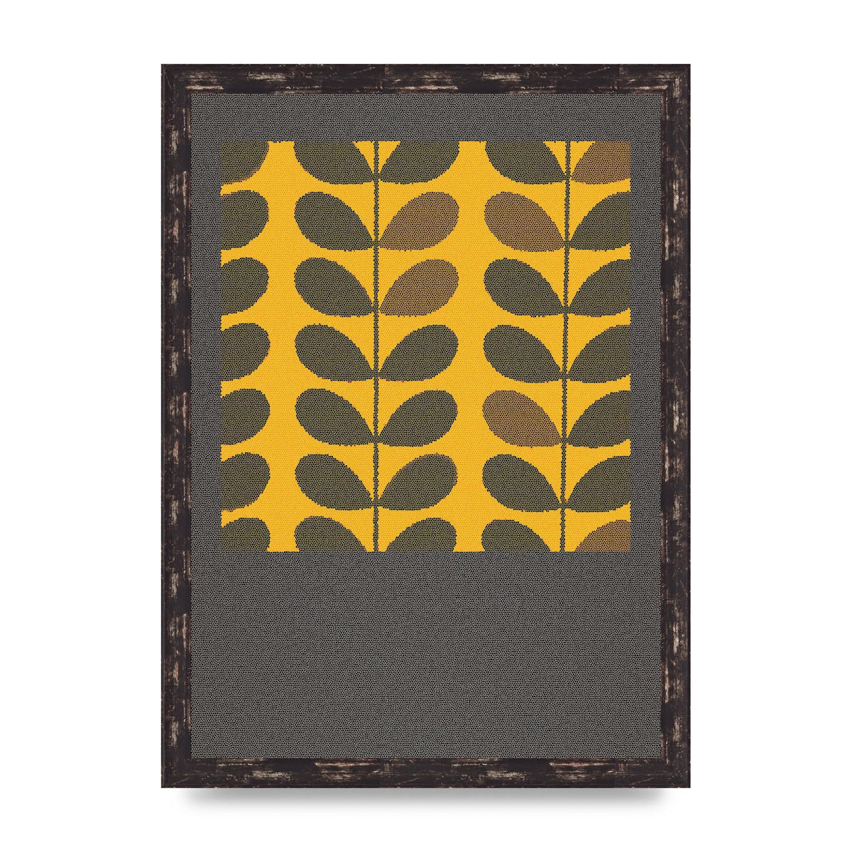Hive Pattern Retro Printed Poster - A3 framed