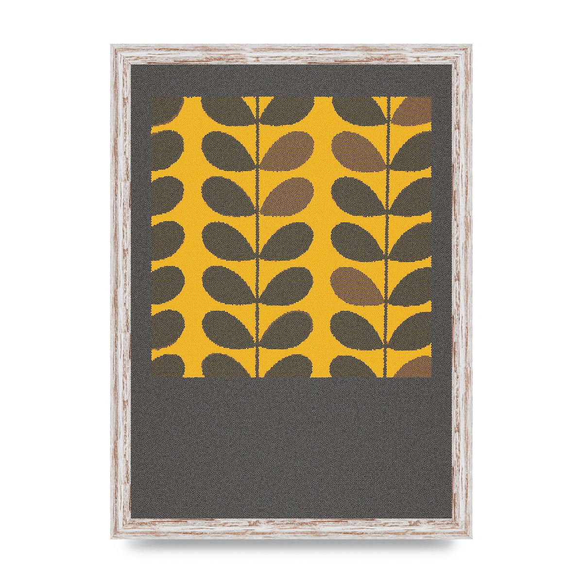 Hive Pattern Retro Printed Poster - A3 framed