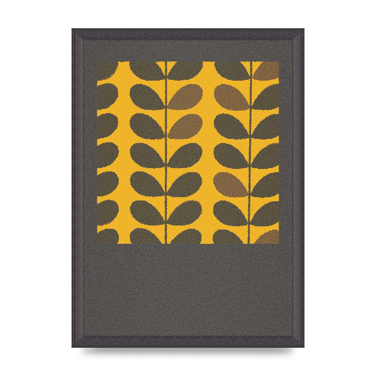 Hive Pattern Retro Printed Poster - A3 framed