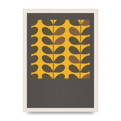 Hive Pattern Retro Printed Poster - A3 framed