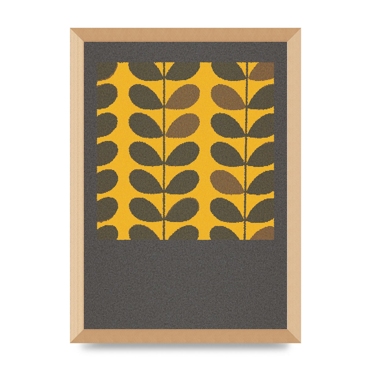 Hive Pattern Retro Printed Poster - A3 framed