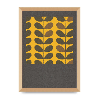 Hive Pattern Retro Printed Poster - A3 framed