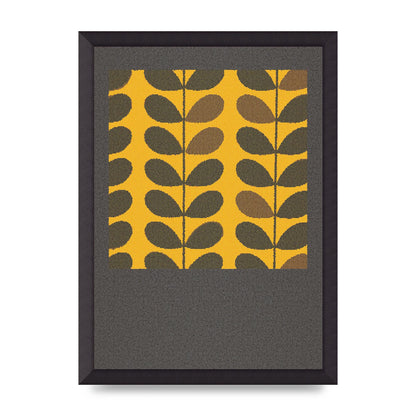 Hive Pattern Retro Printed Poster - A3 framed