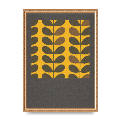 Hive Pattern Retro Printed Poster - A3 framed