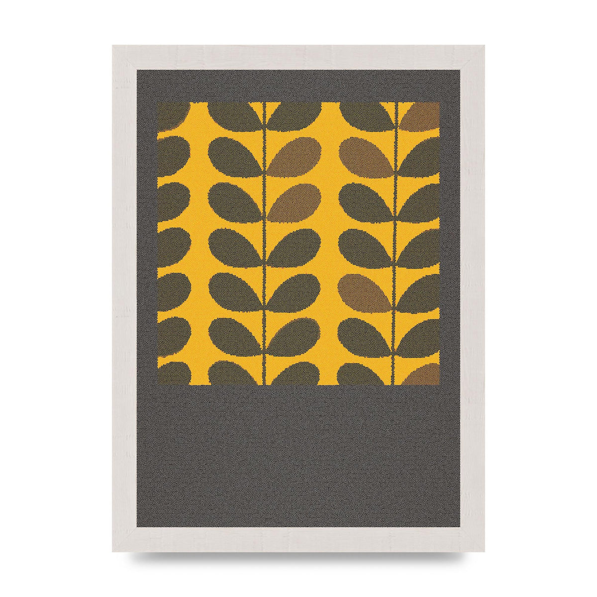 Hive Pattern Retro Printed Poster - A4 framed