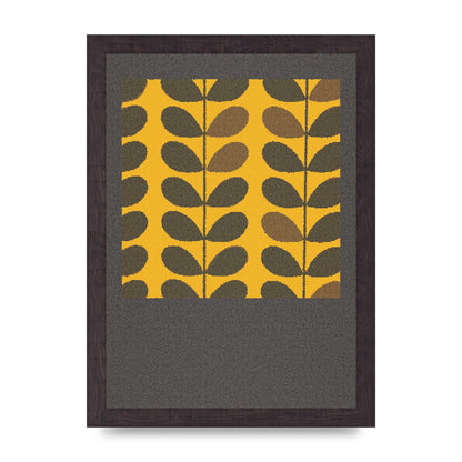 Hive Pattern Retro Printed Poster - A4 framed