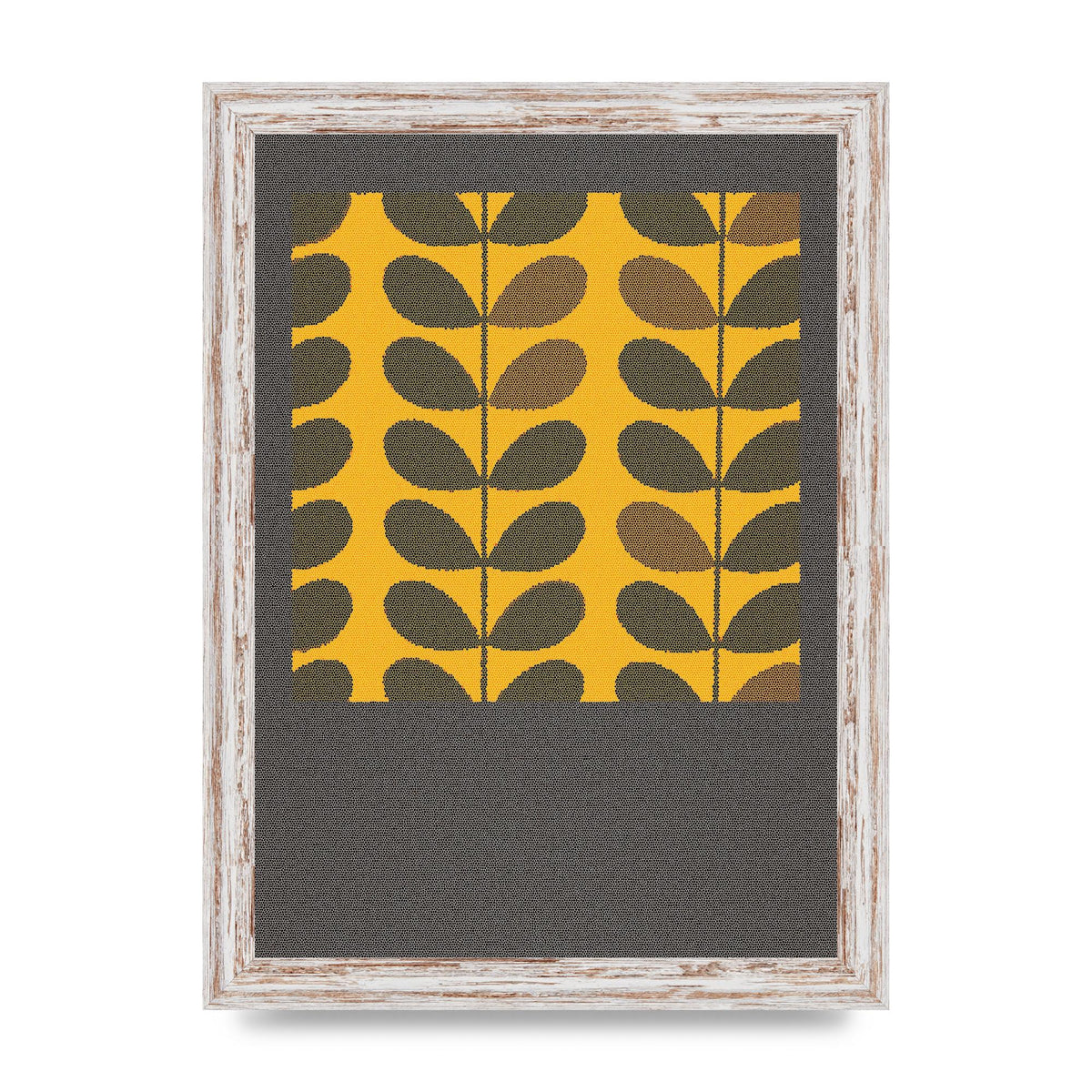 Hive Pattern Retro Printed Poster - A4 framed