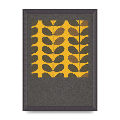 Hive Pattern Retro Printed Poster - A4 framed