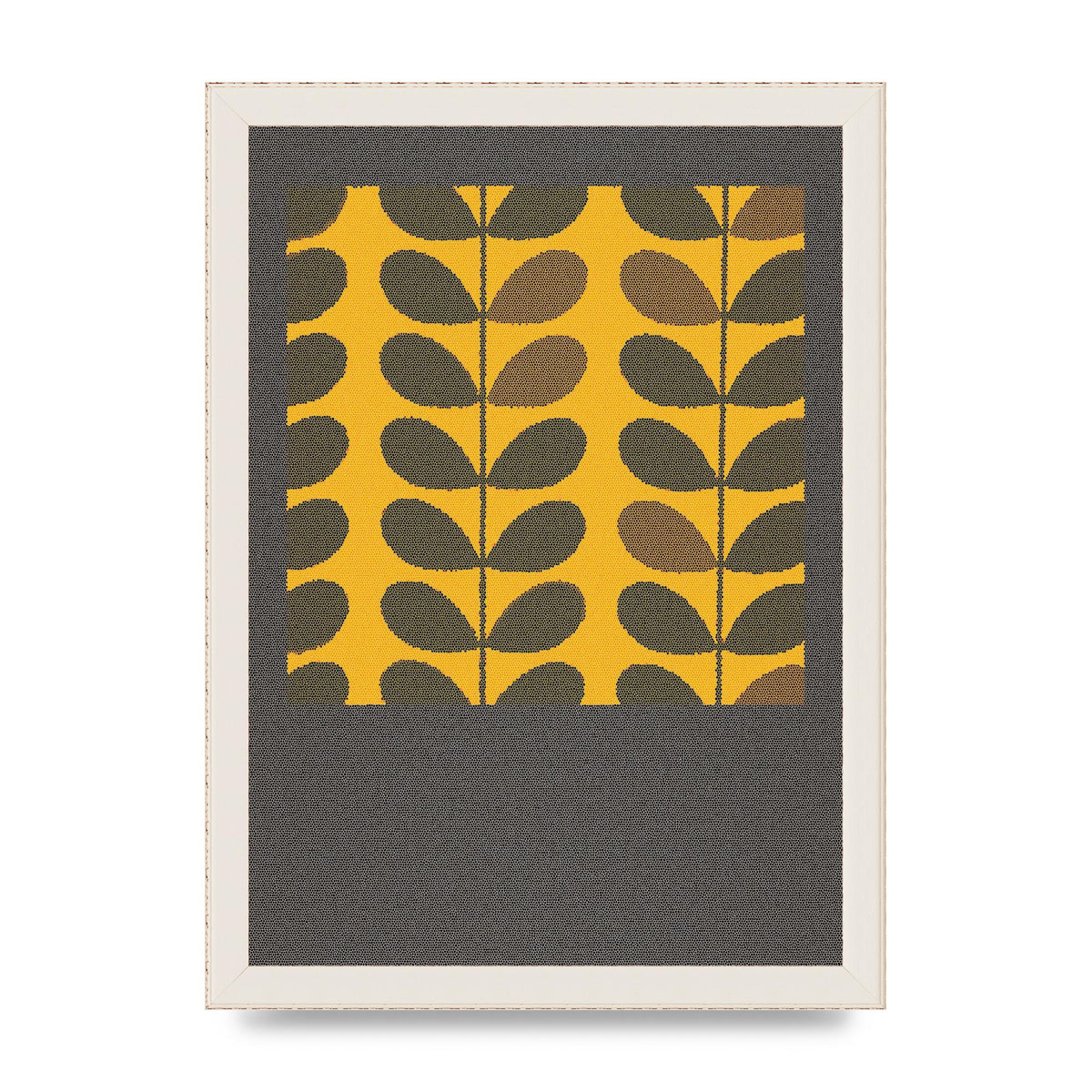 Hive Pattern Retro Printed Poster - A4 framed