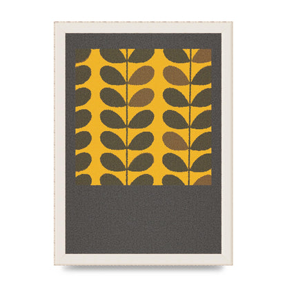 Hive Pattern Retro Printed Poster - A4 framed