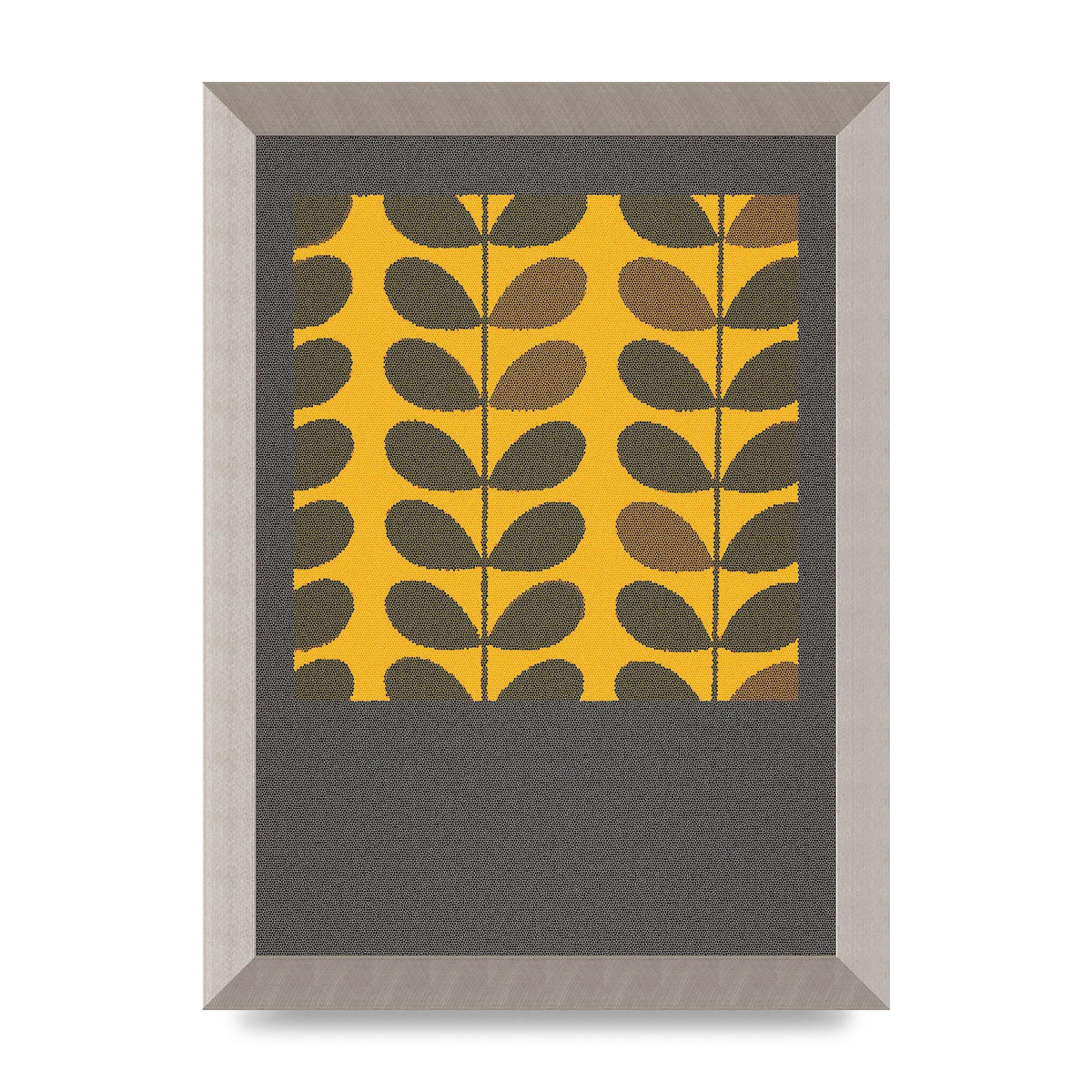 Hive Pattern Retro Printed Poster - A4 framed