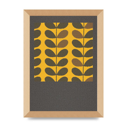 Hive Pattern Retro Printed Poster - A4 framed