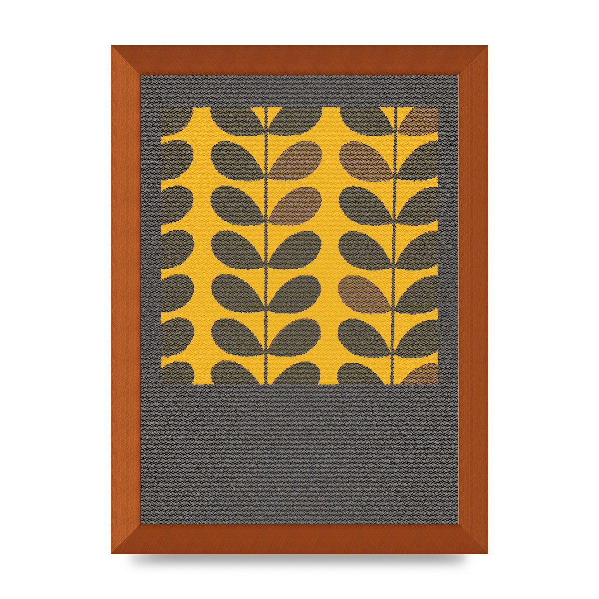Hive Pattern Retro Printed Poster - A4 framed