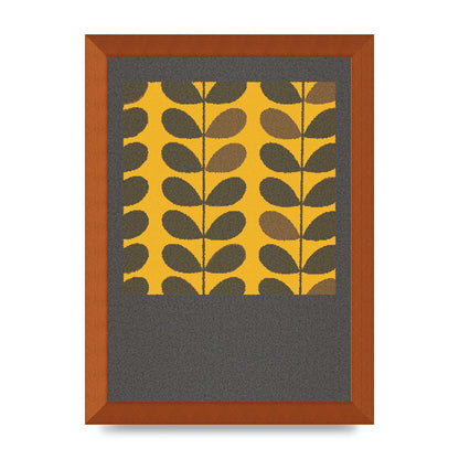 Hive Pattern Retro Printed Poster - A4 framed