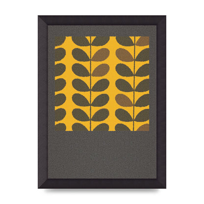 Hive Pattern Retro Printed Poster - A4 framed