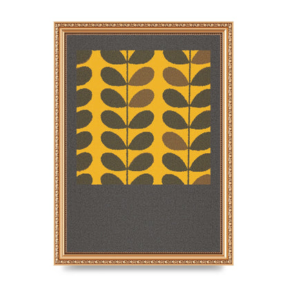 Hive Pattern Retro Printed Poster - A4 framed