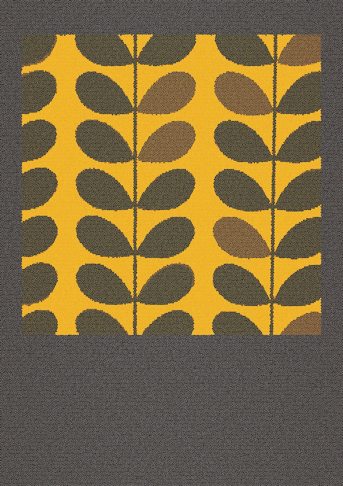 Hive Pattern Retro Printed Poster - detail