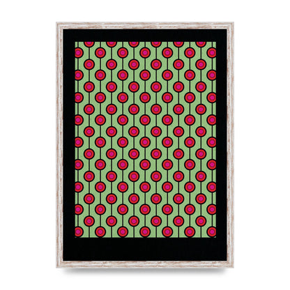 Retro Pattern Art For The Home - A2 framed