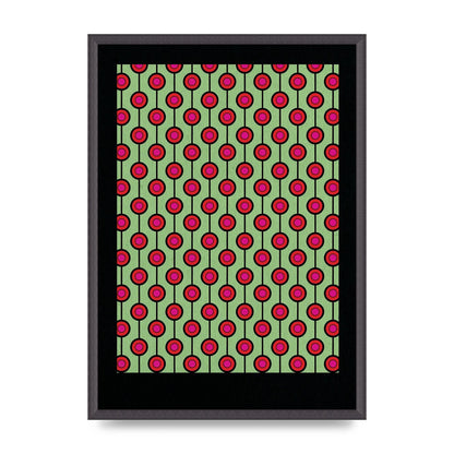 Retro Pattern Art For The Home - A2 framed