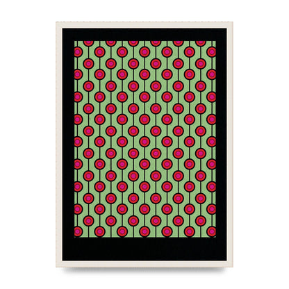 Retro Pattern Art For The Home - A2 framed