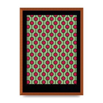 Retro Pattern Art For The Home - A2 framed