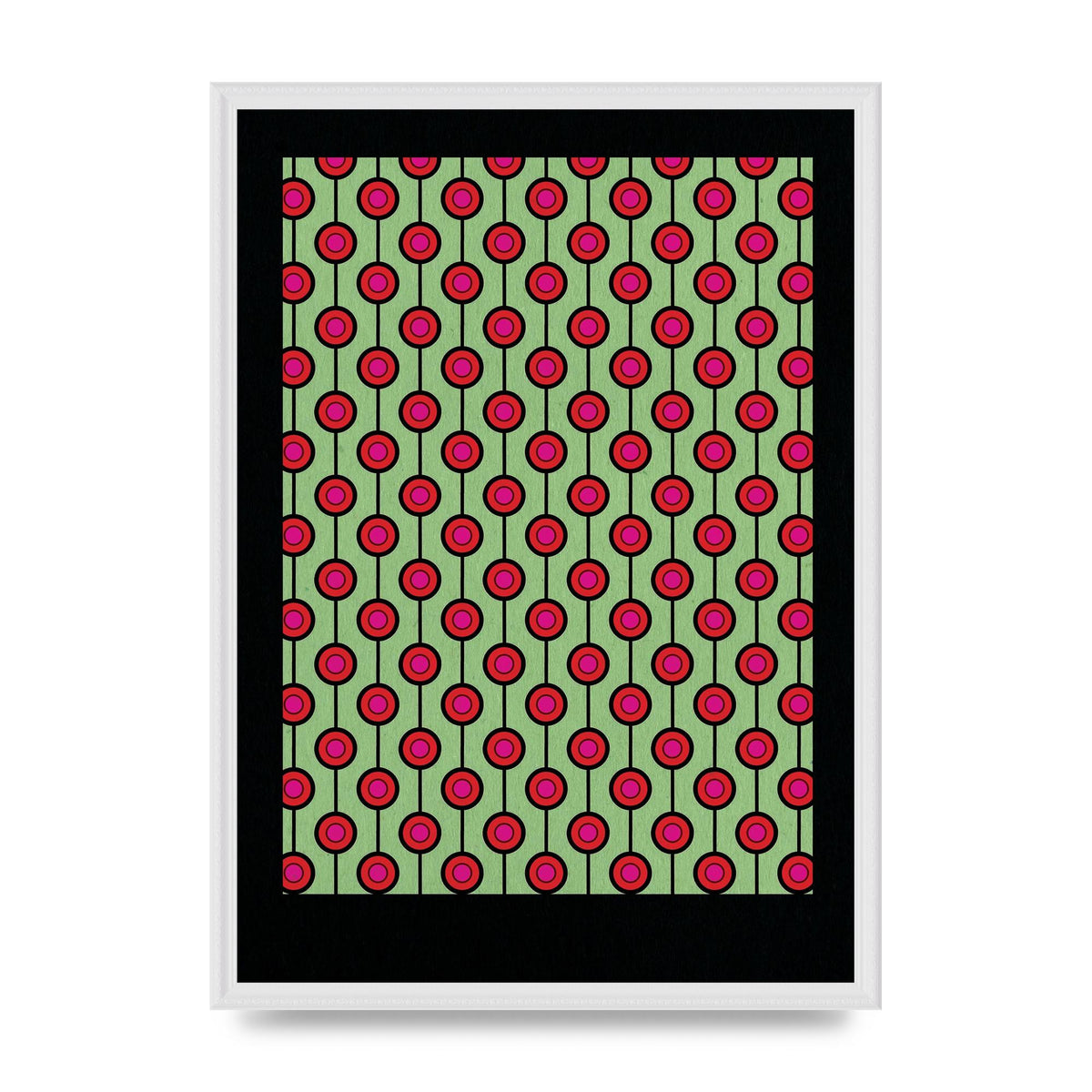 Retro Pattern Art For The Home - A2 framed