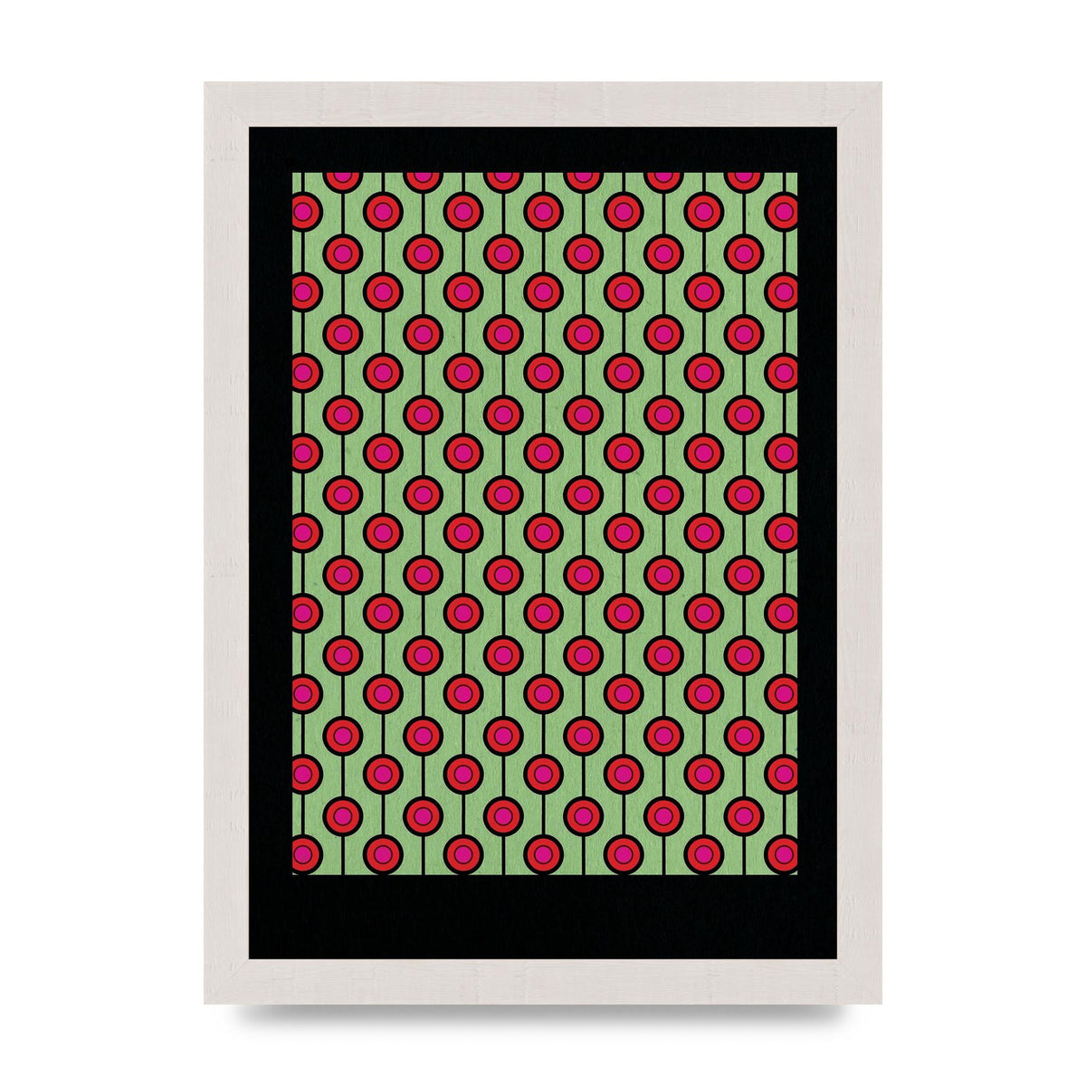 Retro Pattern Art For The Home - A4 framed