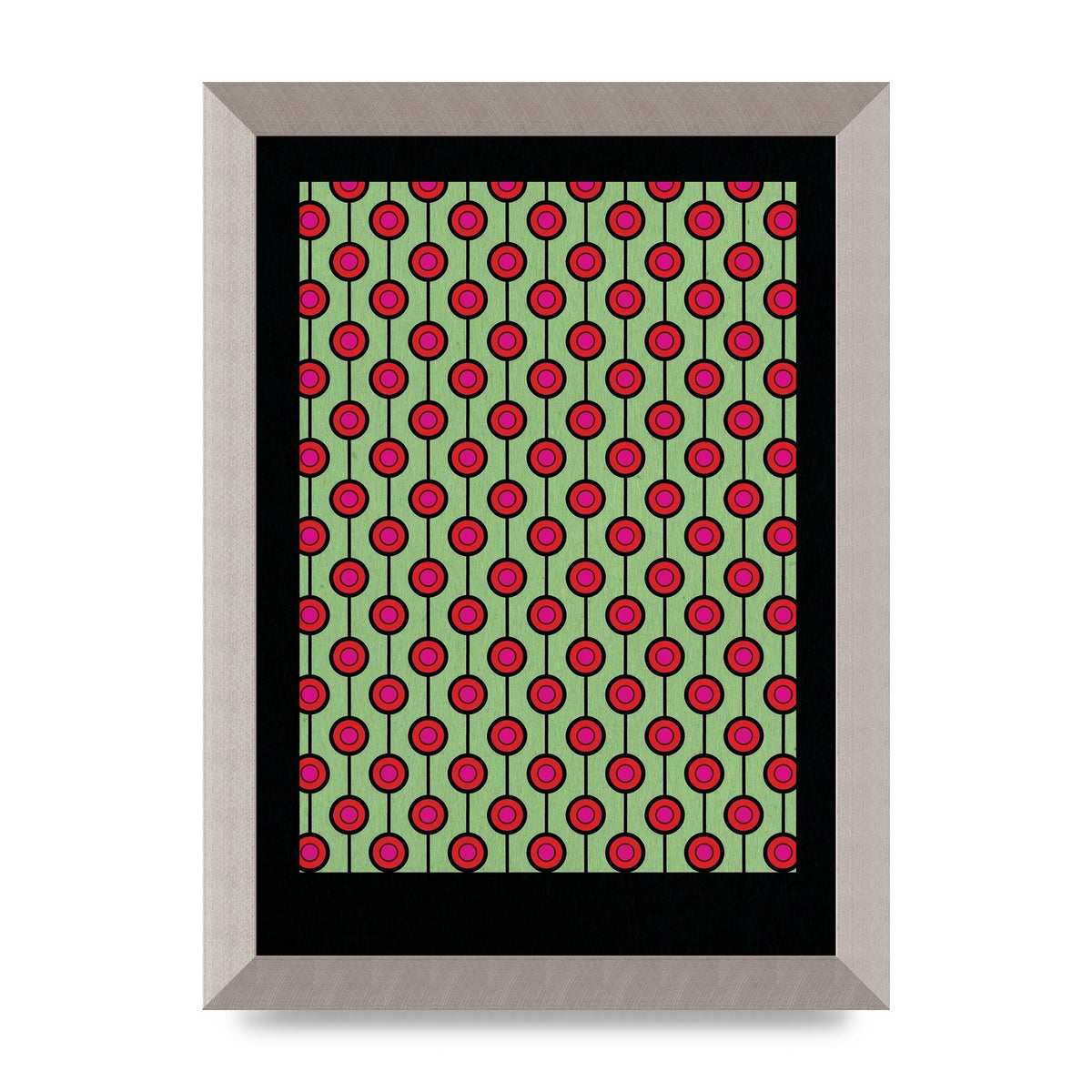 Retro Pattern Art For The Home - A4 framed