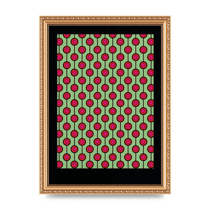 Retro Pattern Art For The Home - A4 framed