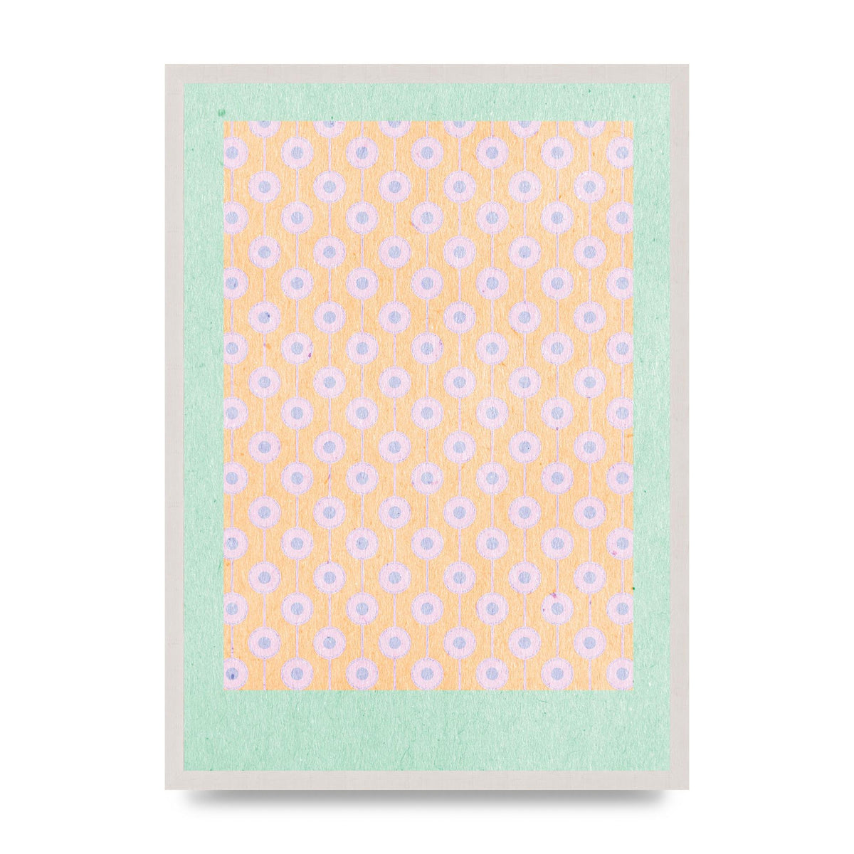 Retro Pattern Light Version Printed Poster - A2 framed