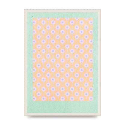 Retro Pattern Light Version Printed Poster - A2 framed