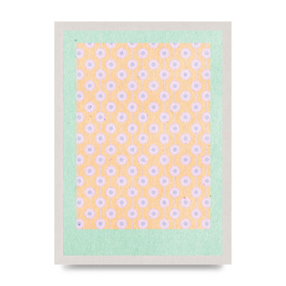 Retro Pattern Light Version Printed Poster - A3 framed