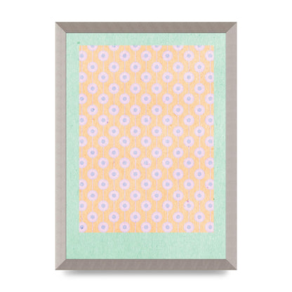 Retro Pattern Light Version Printed Poster - A3 framed