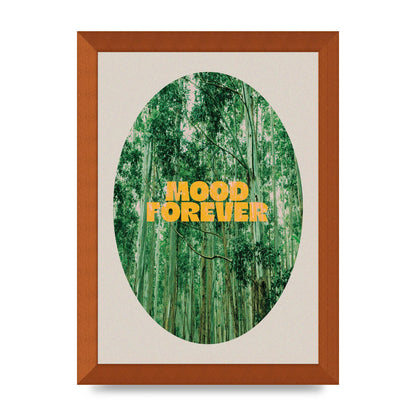 Mood Forever Quote Jungle" Wall Art - A4 framed