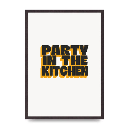 Kitchen Party Quote" Art For The Home - A2 framed