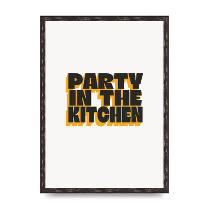Kitchen Party Quote" Art For The Home - A2 framed