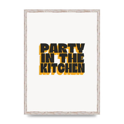 Kitchen Party Quote" Art For The Home - A2 framed