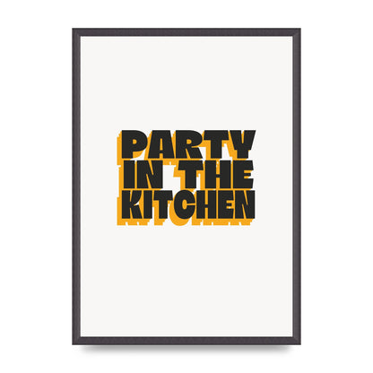 Kitchen Party Quote" Art For The Home - A2 framed