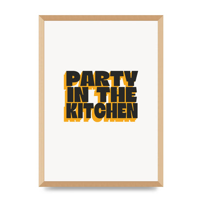 Kitchen Party Quote" Art For The Home - A2 framed