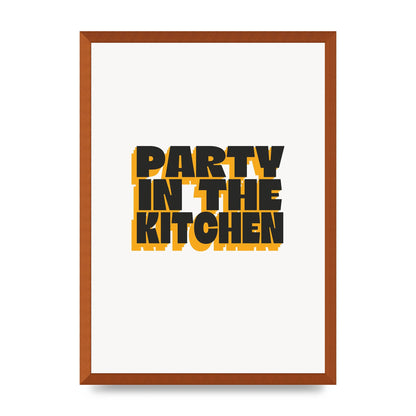 Kitchen Party Quote" Art For The Home - A2 framed
