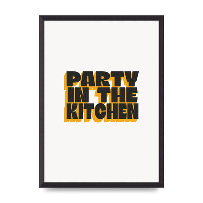 Kitchen Party Quote" Art For The Home - A2 framed