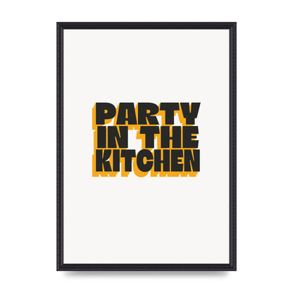 Kitchen Party Quote" Art For The Home - A2 framed