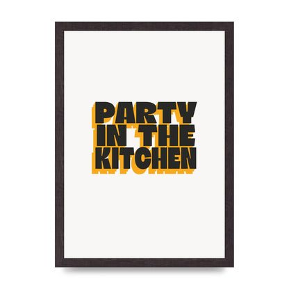 Kitchen Party Quote" Art For The Home - A3 framed