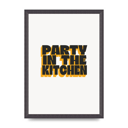 Kitchen Party Quote" Art For The Home - A3 framed
