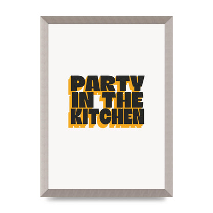 Kitchen Party Quote" Art For The Home - A3 framed