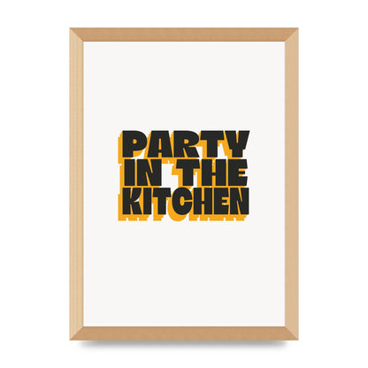 Kitchen Party Quote" Art For The Home - A3 framed