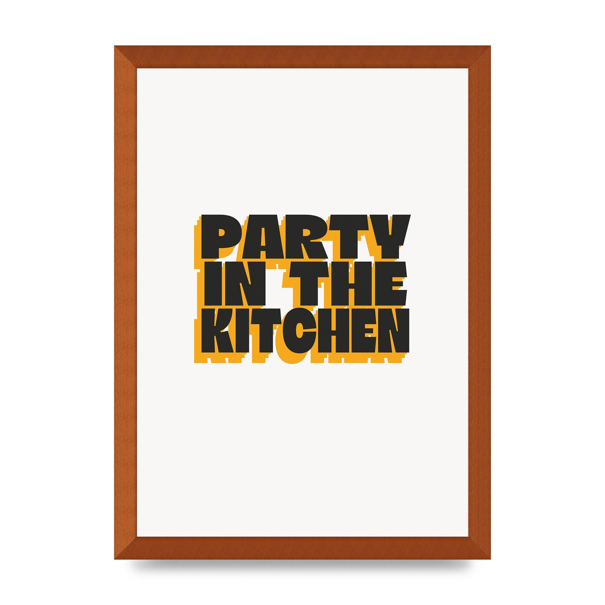 Kitchen Party Quote" Art For The Home - A3 framed